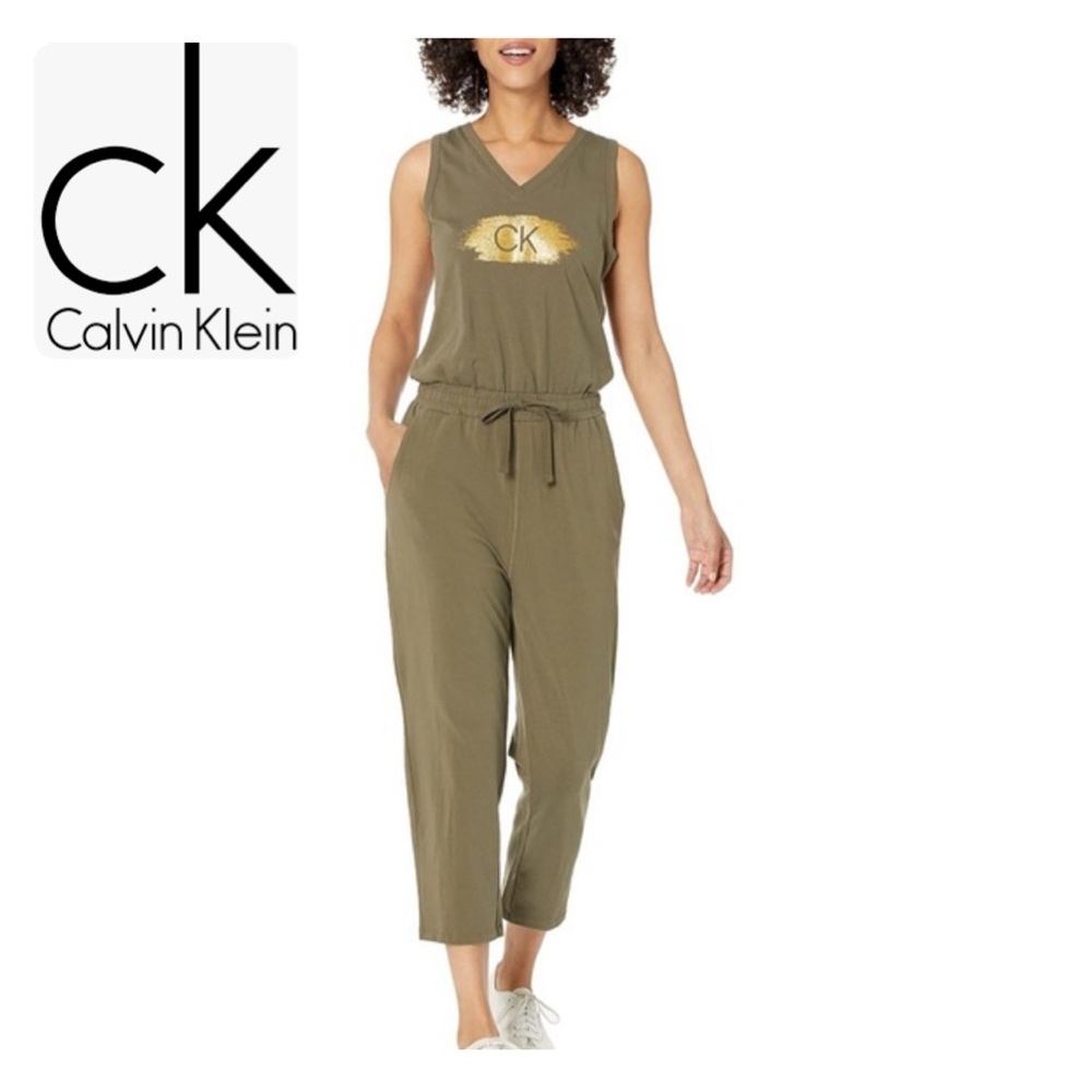 Calvin Klein Women's Olive Jumpsuit